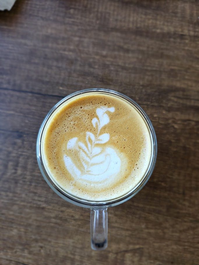 Latte art espresso — one of my coffee pours