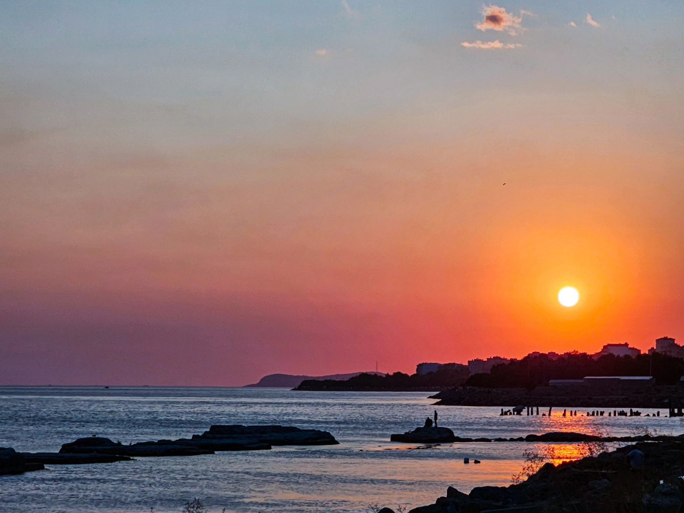 Sunset over the sea, Istanbul by Mohammad Khakpaki