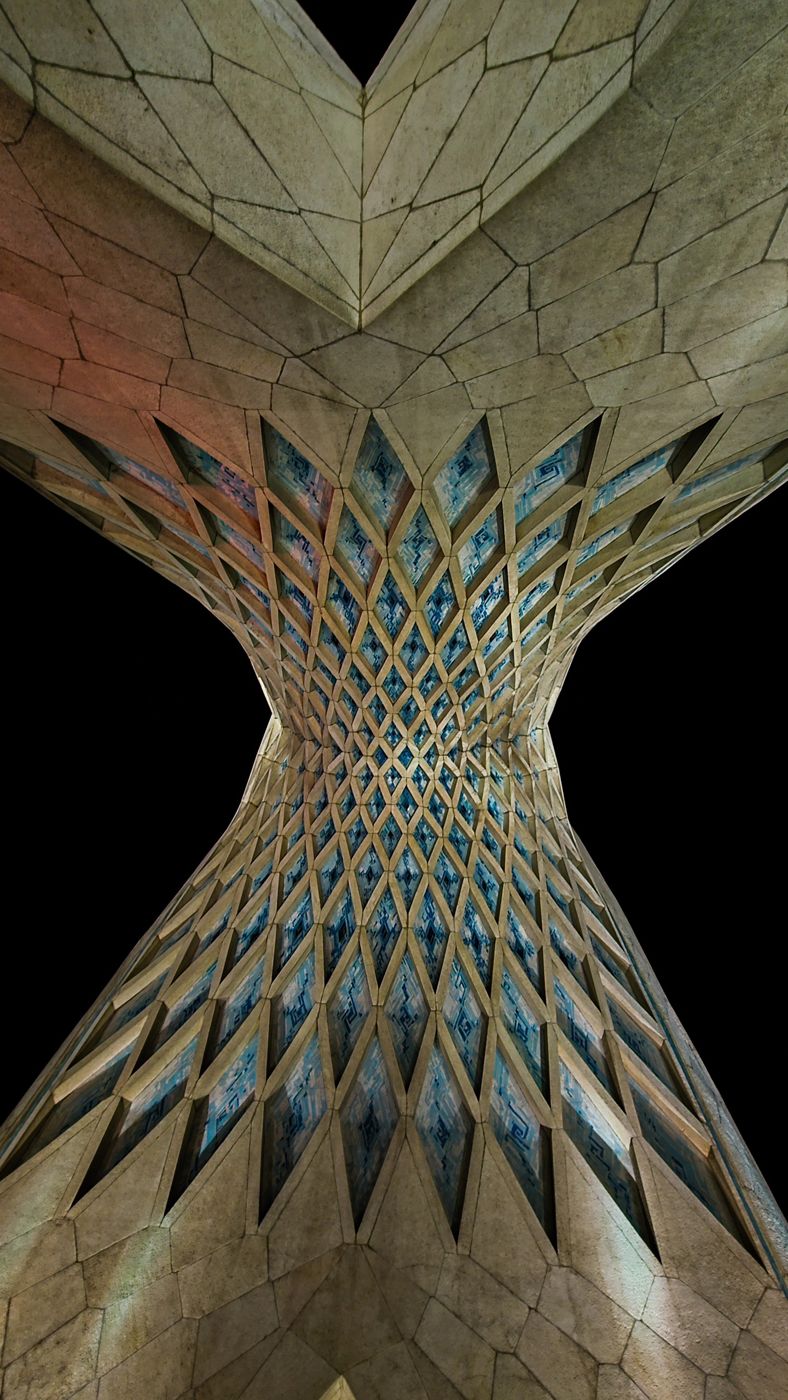 Symmetric tiled vaulted ceiling, Iran by Mohammad Khakpaki